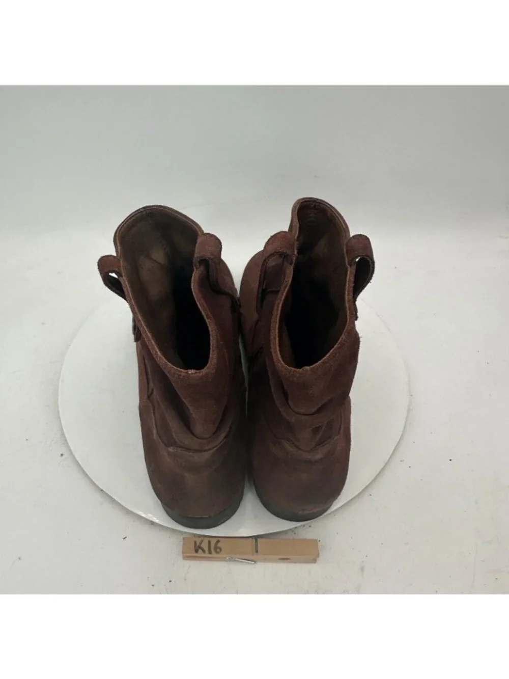 Birkenstock Sarnia Women Size 10 Espresso Suede Leather Pull On Ankle Boot